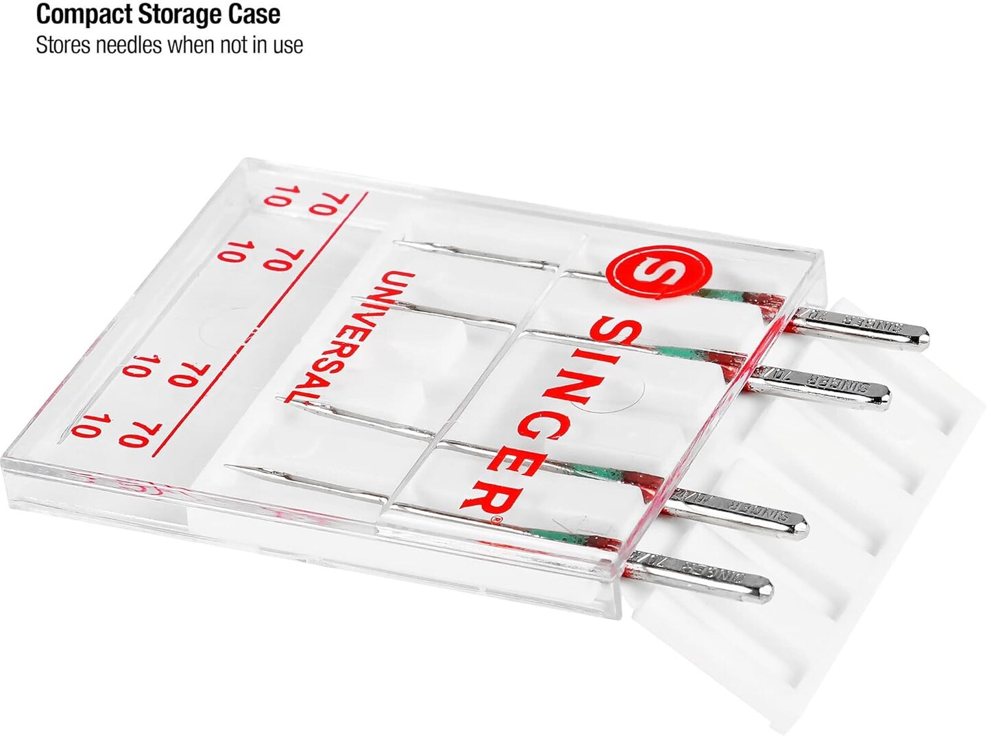 Universal Regular Point Sewing Machine Needles, Size 70/10-5 Count