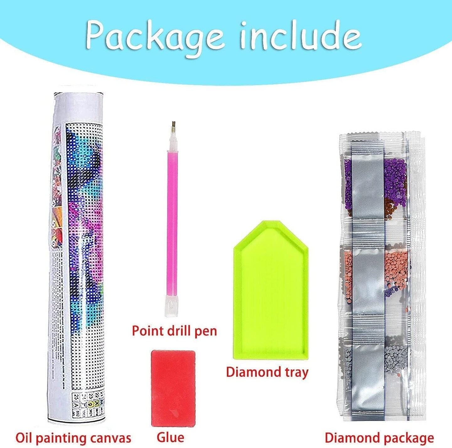 Halloween Diamond Painting Kits for Adults,5D Full Round Diamond Halloween Clown Diamond Art Kit, Large Dots Diamond Painting for Beginners, DIY Beads for Home Wall Decor, 27.5&#x22; x 15&#x22;