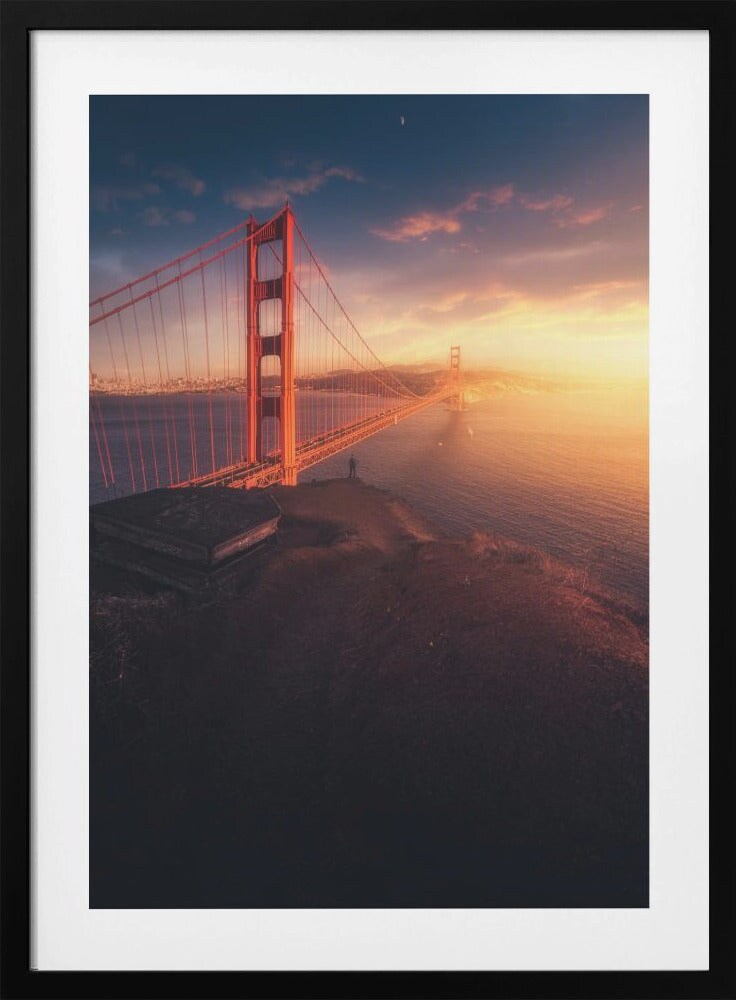 On the edge by David George Framed Art