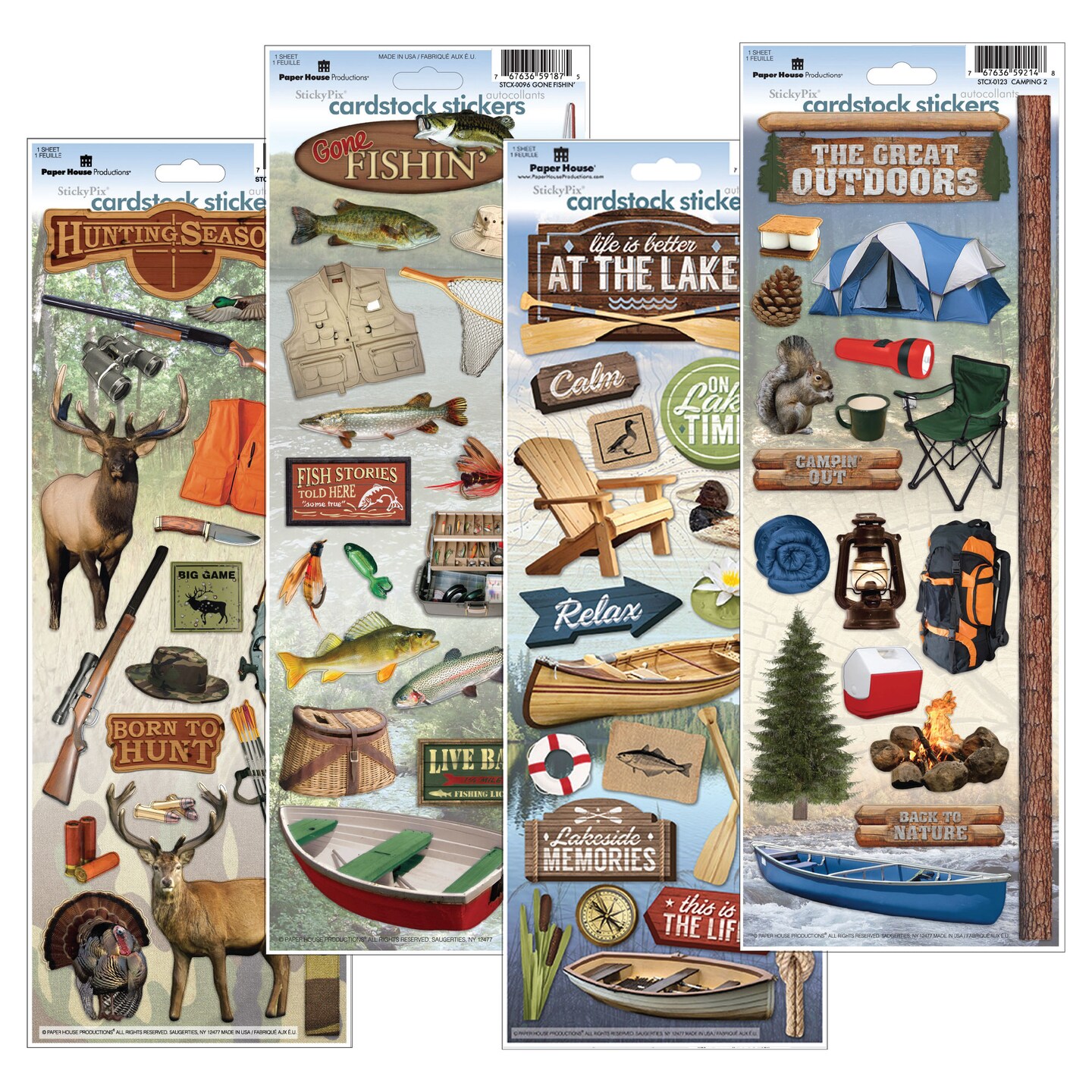 Outdoor Life Cardstock Sticker Bundle