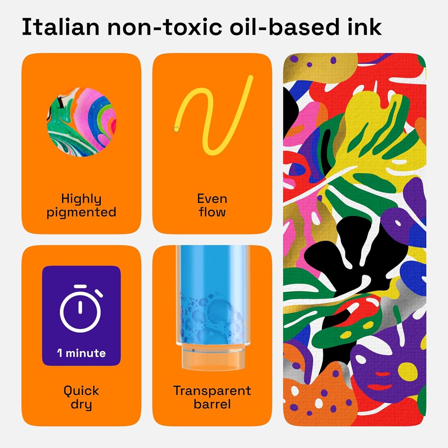20 Oil-Based Permanent Paint Markers - Assorted Sets of Fine and Medium Tip Markers for Wood, Rock, Fabric, Glass, Ceramic, Metal, Plastic, and More - Quick Dry, Waterproof, Permanent