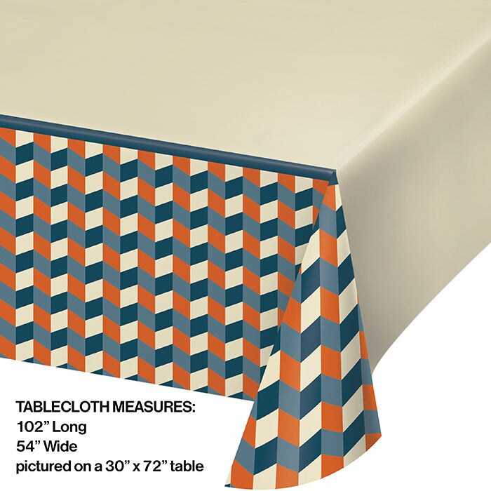 6 pc Bulk Hipster Birthday Paper Table Covers