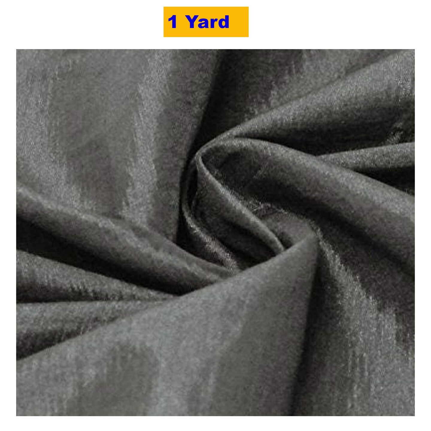 Charcoal Iridescent Stretch Taffeta Fabric