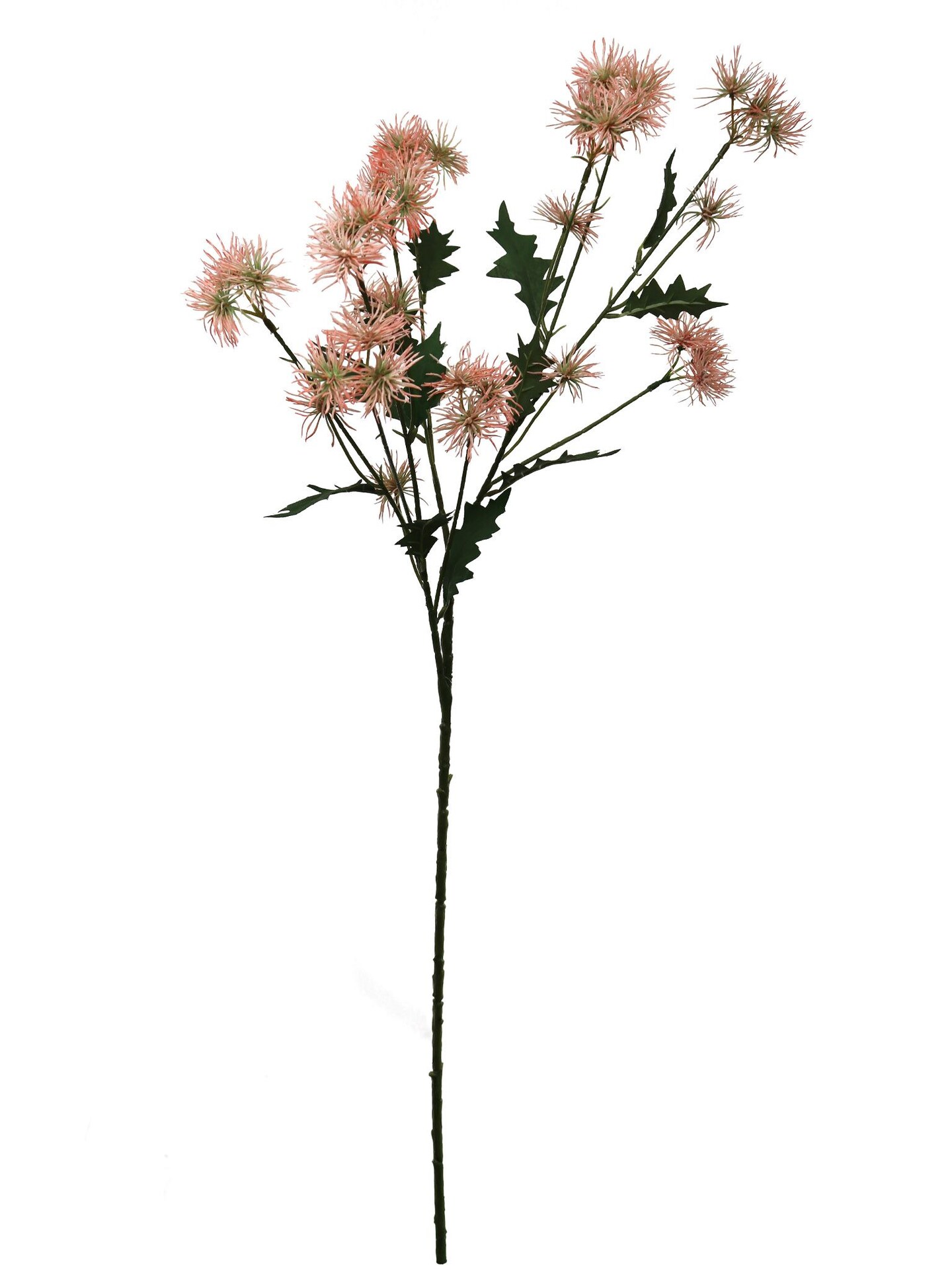 35" Pink Onion Flower Spray | 17 Blooms | Elegant Faux Stem for Home, Wedding & Event Décor