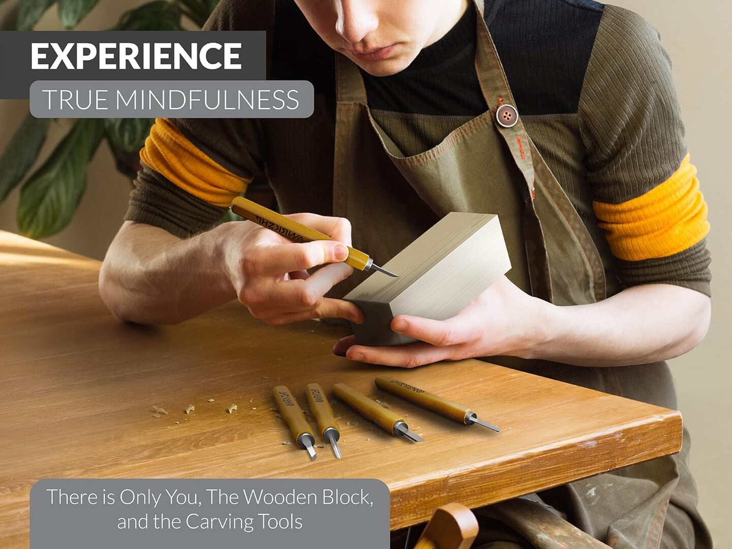 Wood Carving Tools - 12 PCS - Whittling Kit for Beginners - Wood Carving Kit - Incl. 1x Whetstone &#x26; 10 Wooden Blocks - Wood Carving Knives