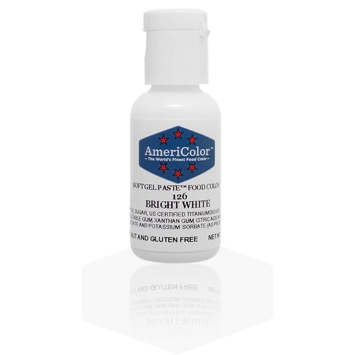 Bright White Soft Gel Paste Food Color