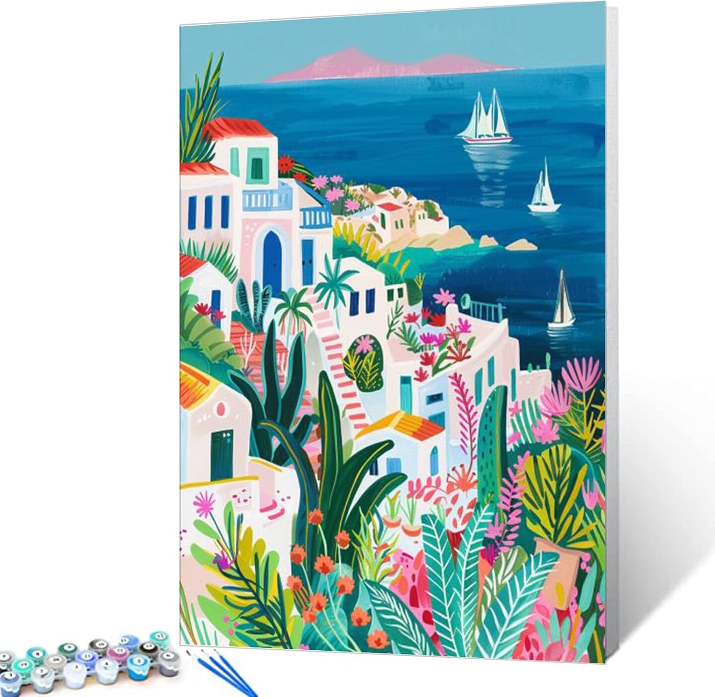 Tucocoo Black Cat Paint By Numbers Kits 16x20 Inch Canvas, Abstract DIY Oil Painting For Adults With Brushes And Acrylic Pigment, Cute Animal Kitten - View #7