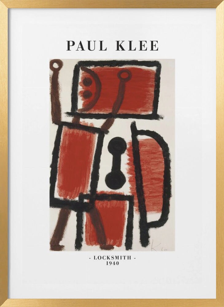 Locksmith 1940 by Paul Klee Framed Art