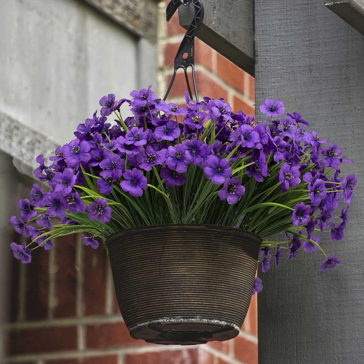 21 Bundles Summer Bushes Artificial Outdoor UV Resistant Flowers