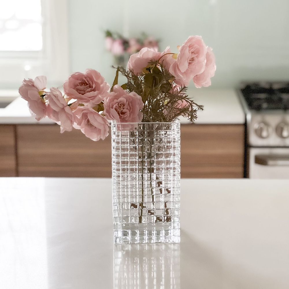Glass Vase Square Design