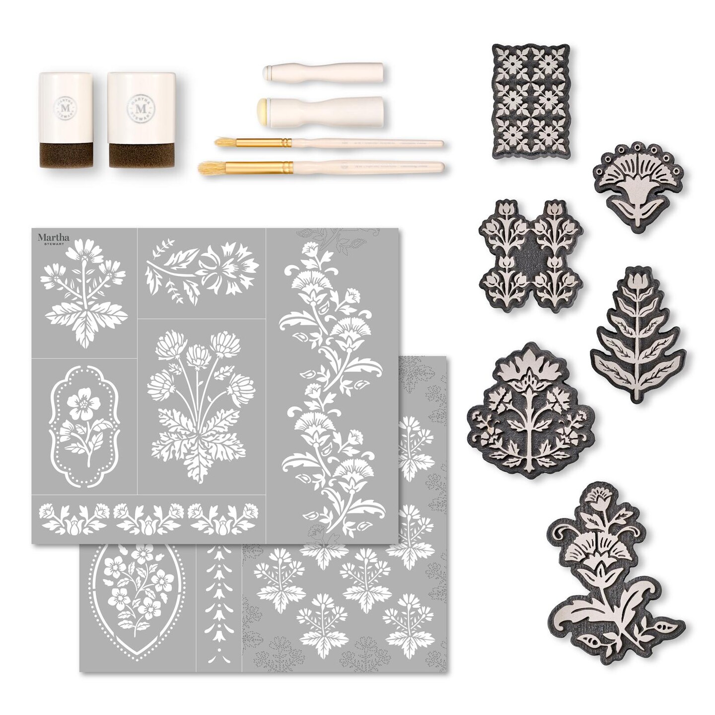 Martha Stewart&#x2122; Vintage Florals Stencil Kit - 14 pc. - 68513