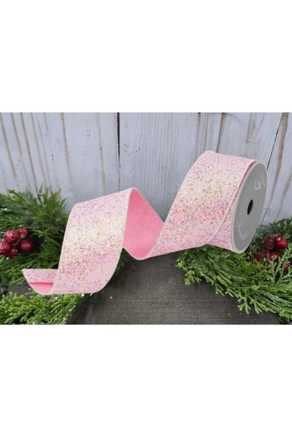 2.5&#x22; Fairy Dust Ribbon: Pink (10 Yards)