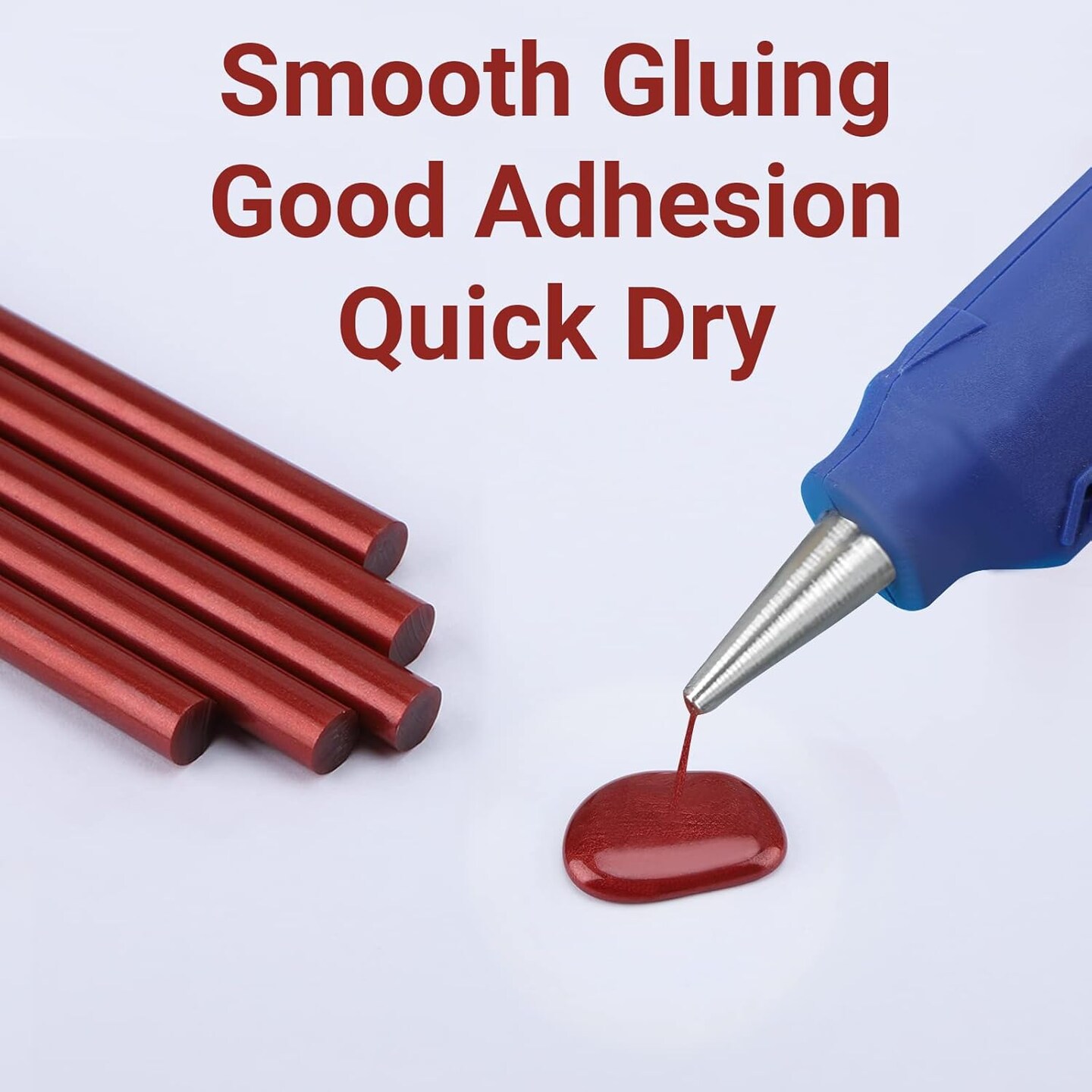 Red Hot Glue Sticks Mini, 36 Pack Hot Melt Glue Sticks Colored Small Size, Adhesive Sealing Wax Sticks for Stamp, Crafting, Christmas Cards, Decoration, Repairs, 4&#x22; Long x 0.27&#x22; Dia