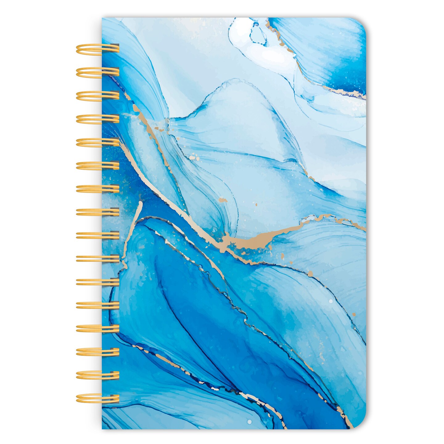 Crackled Blush | 5.25x8.25 Inch Compact Wire Journal | Non-Dated | Foil Stamped Cover