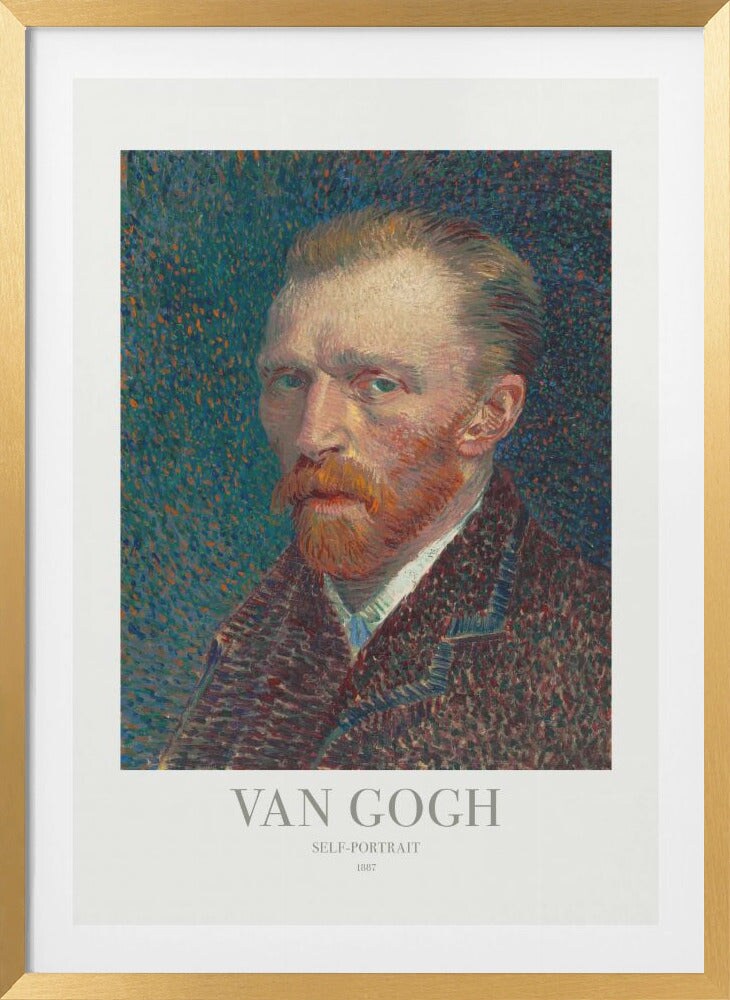 Self-Portrait by Vincent Van Gogh Framed Art