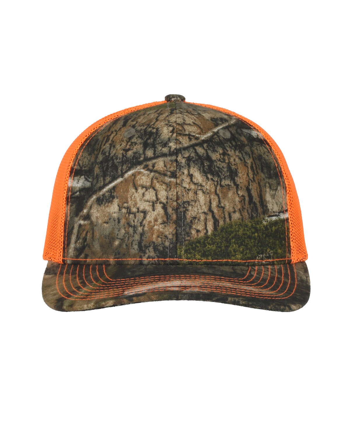 Outdoor Cap&#xAE; Structured Camo Trucker With Solid Mesh Back Hat