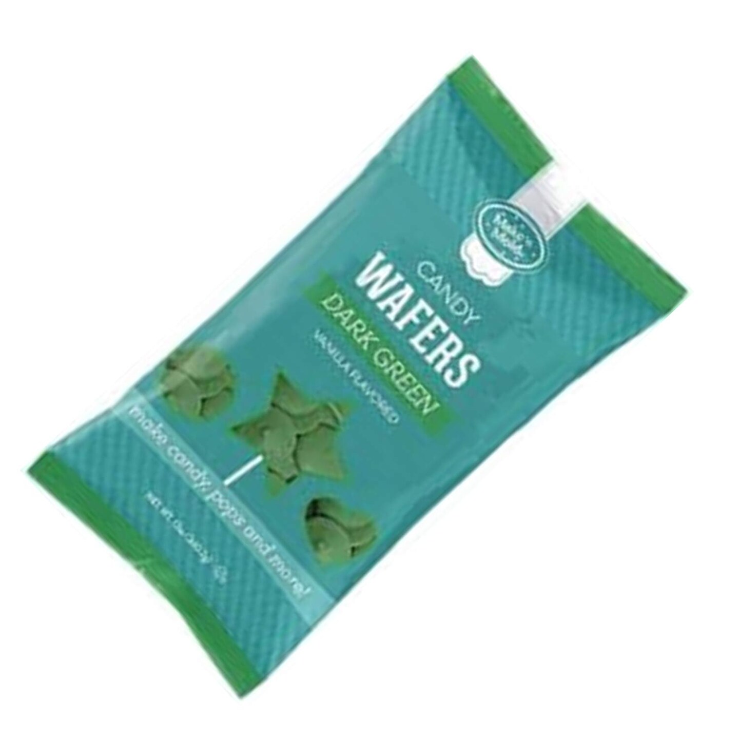 Dark Green Make'n Mold Candy Wafers Bag Vanilla Flavored 12 Ounce