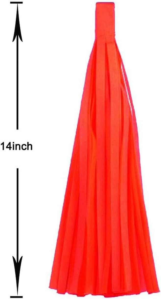 20PCS Shiny Tassel Garland Tissue Paper Tassel Banner,Table Decor,Tassels Party Decor Supplies - Rose Gold,Peach Color,Light Pink,White