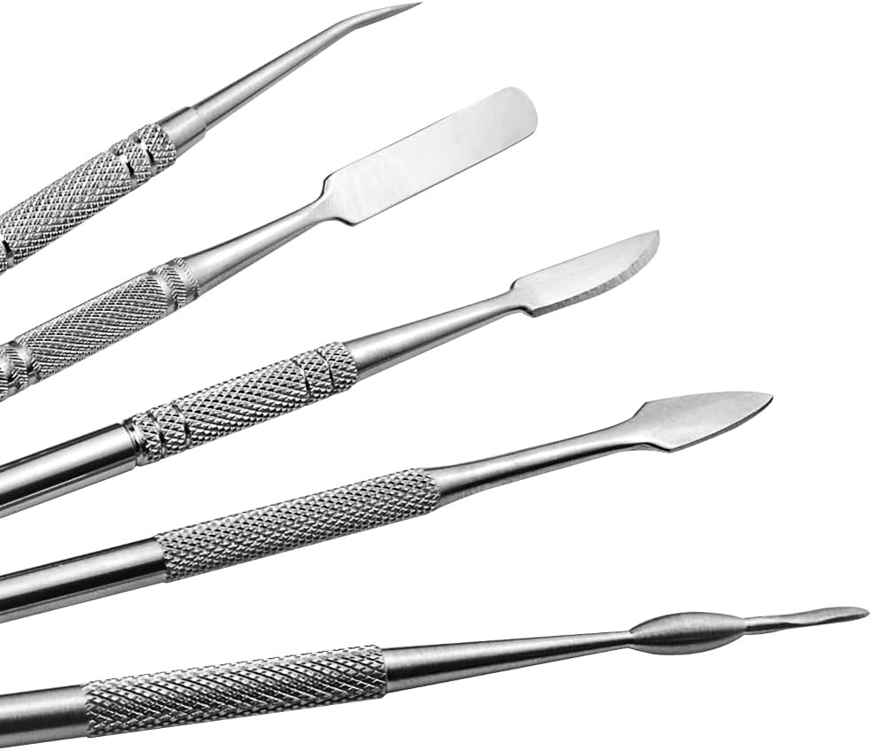 10-Piece Stainless Steel Clay Sculpting Tool Set – Double-Sided Modeling & Wax Carving Tools