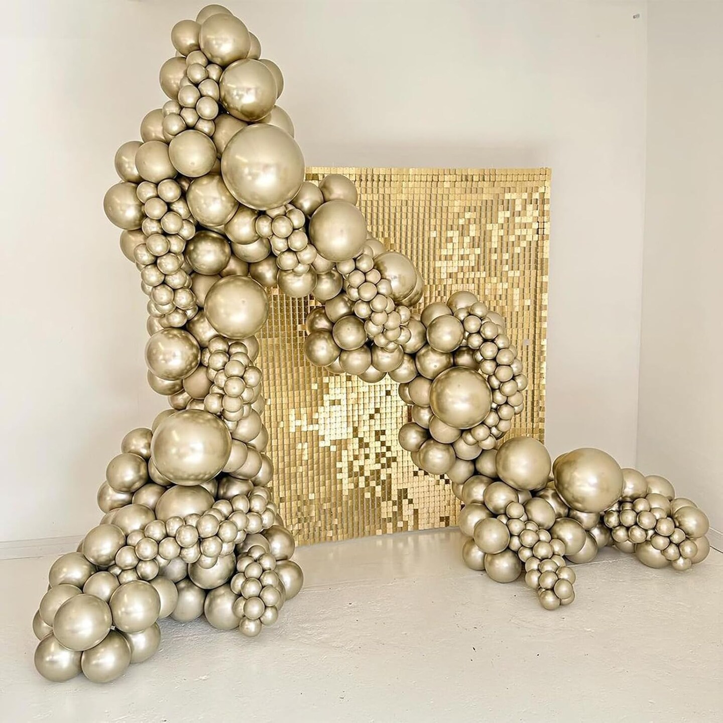 30Pcs Champagne Gold Metallic Party Balloons Golden Helium Latex Balloon
