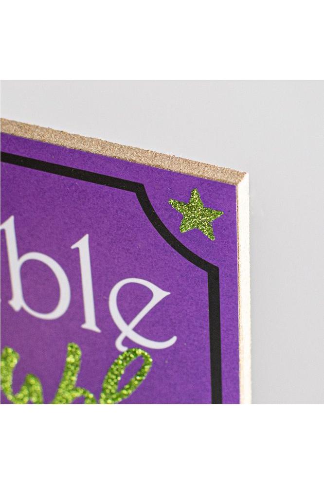 12&#x22; Wooden Sign: Cauldron Bubble Sign
