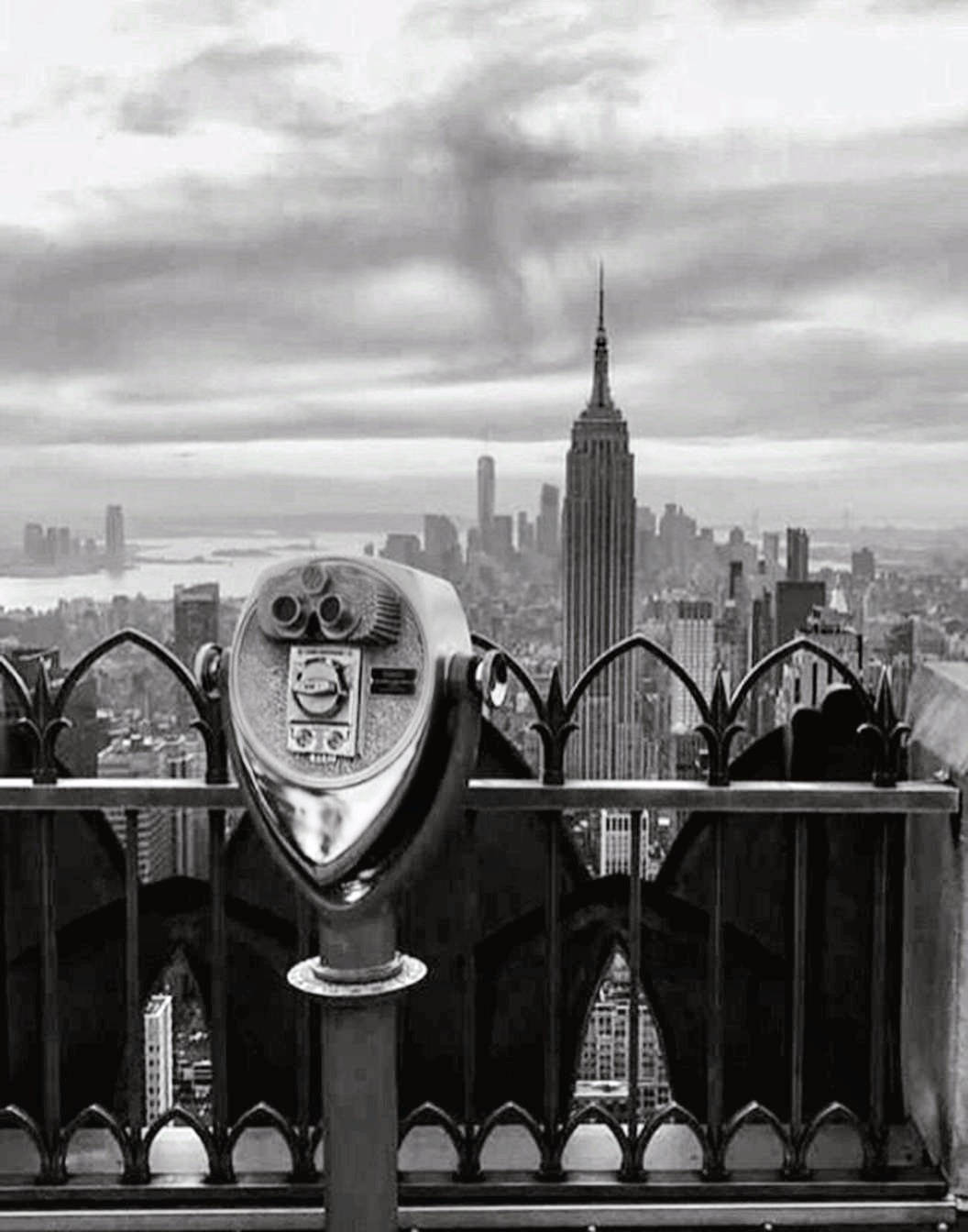 New York City Skyline Framed art Set of 5 black and white prints