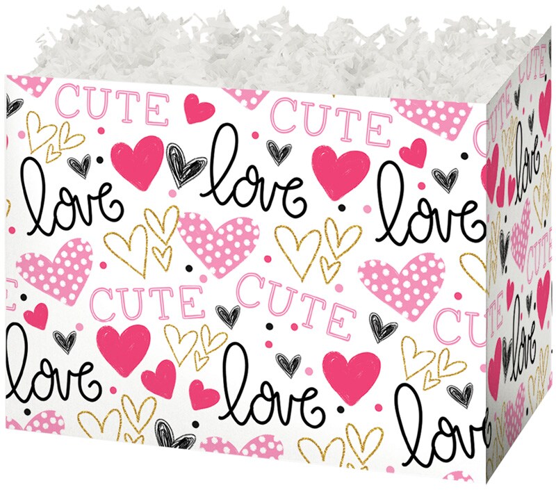 Pack/6: Too Cute Basket Box - 10-1/4 x 6 x 7-1/2&#x22;