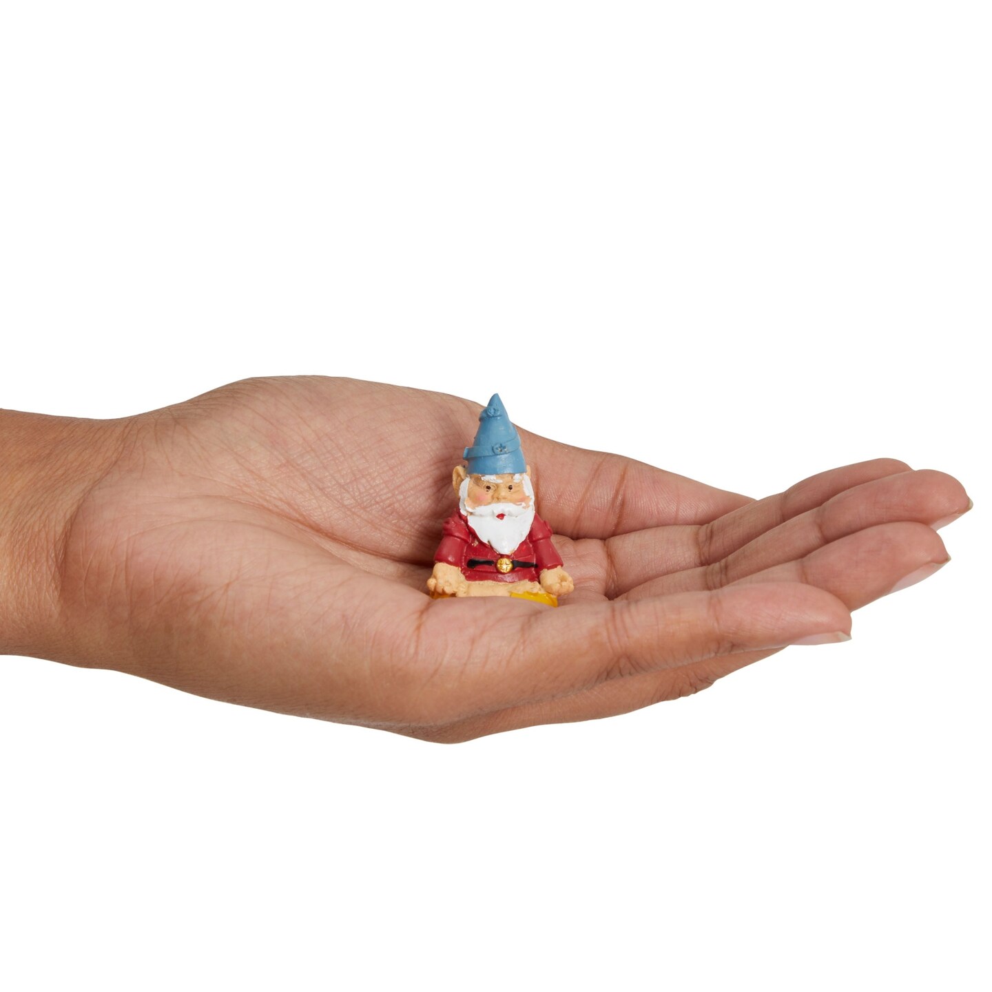 4 Pieces Mini Garden Gnomes, Outdoor Fairy Miniature Statue Accessories Set, Decorations in Funny Poses, Yard Ornaments for Yoga Gifts, Planter, Plant Pots Decor
