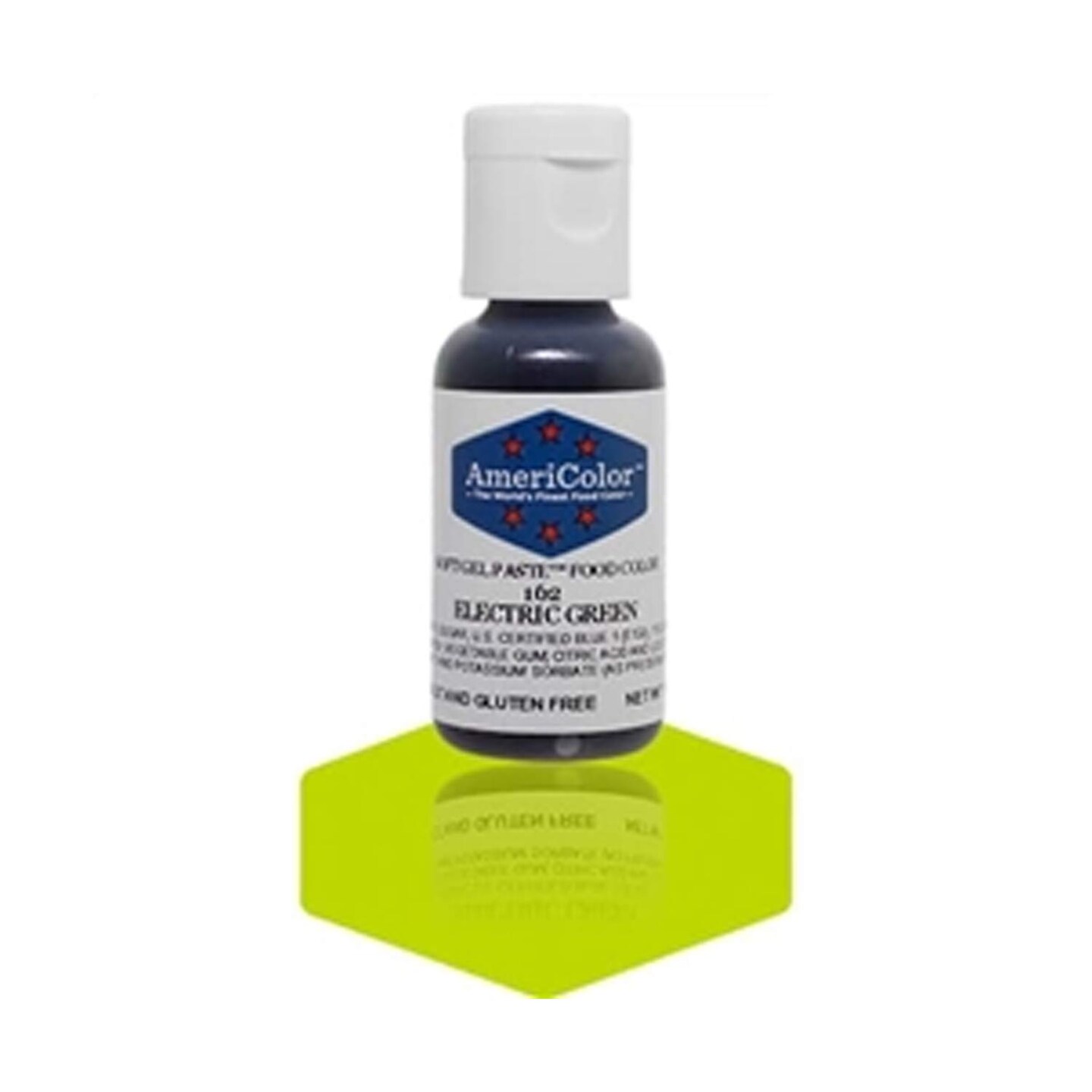 Electric Green Soft Gel Paste Food Color for Icing and Toppings 3/4 Ounce