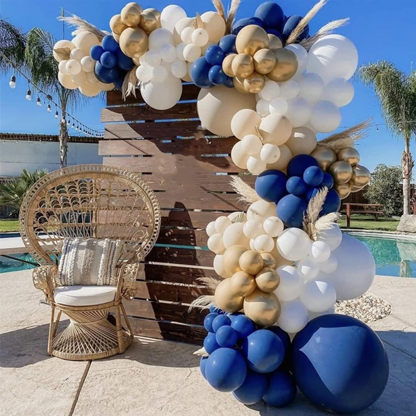 130pcs Navy Blue Balloons Different Sizes 18&#x22; 12&#x22; 10&#x22; 5&#x22; Dark Blue Balloons