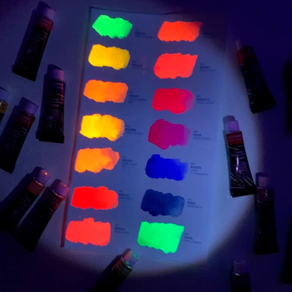 Watercolor Paint 14 Vibrant Neon Colors Watercolor Tubes, 5ml Each Tube, Art Supplies for Watercolor Painting, Comic, Illustration, Decoration
