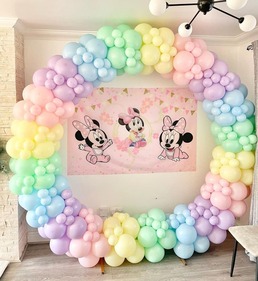 Pastel Balloons Latex Party Balloons, 100 Pack 12 inch Round Helium Multicolor Macaron Balloons