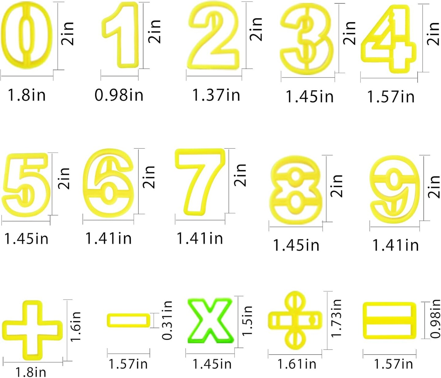 Mini Alphabet &#x26; Number Cookie Cutter Set 41 Pieces