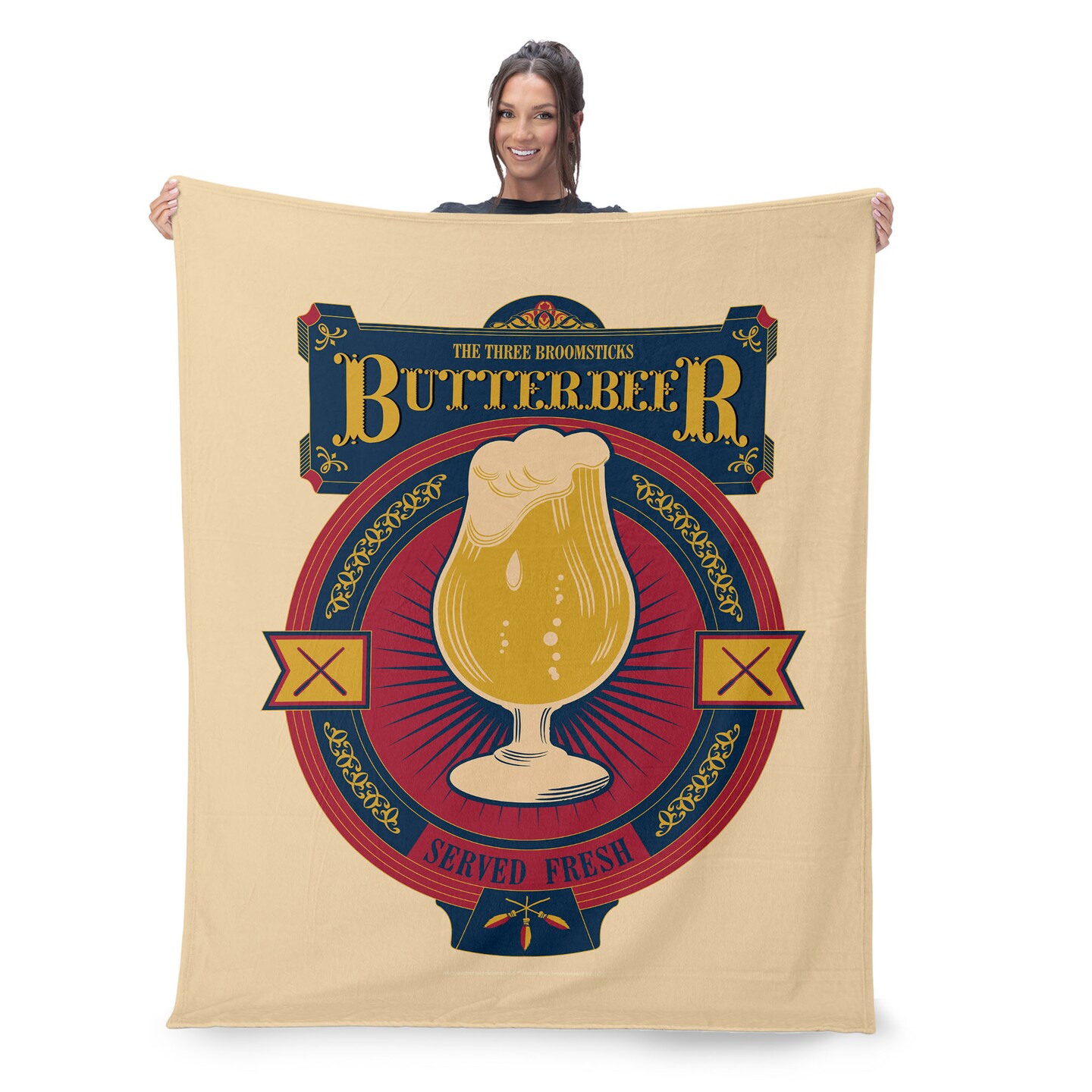 Warner Brothers Harry Potter Silk Touch Sherpa Throw Blanket 50X60 Inches