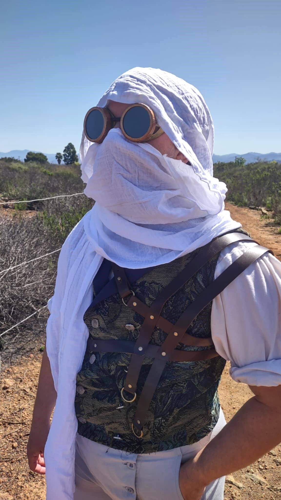 小物 [himagogo]DesertWashed Hood Scarf Shemagh Cotton Hood -outdoor, Desert, Festival - Made in USA