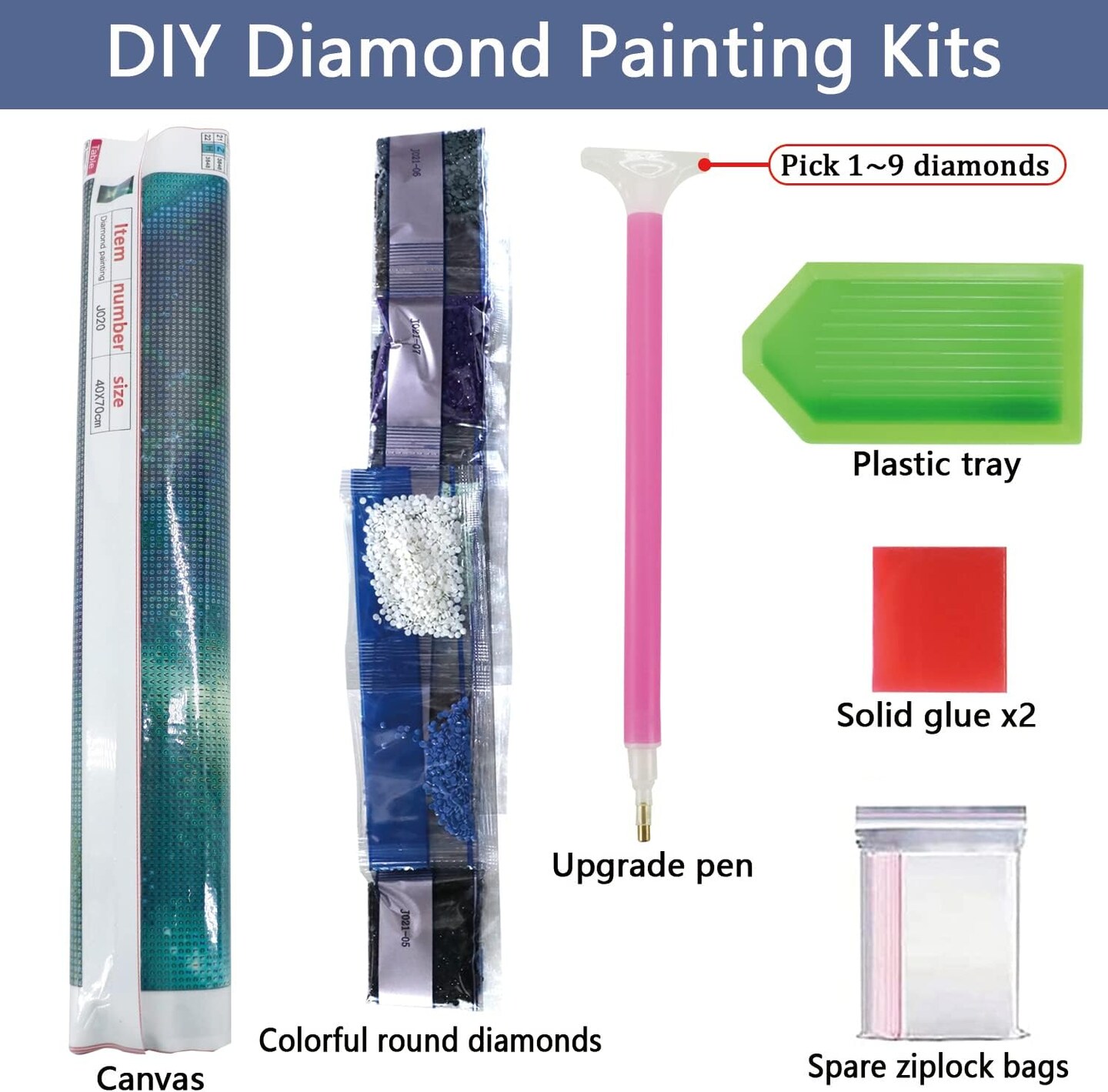 DIY 5D Diamond Painting Kits for Adults Diamond Art Crystal Ball Moon Diamond Painting Full Drill Crystal Craft Kits for Home Wall Decor Gifts, 15.7x19.7inch