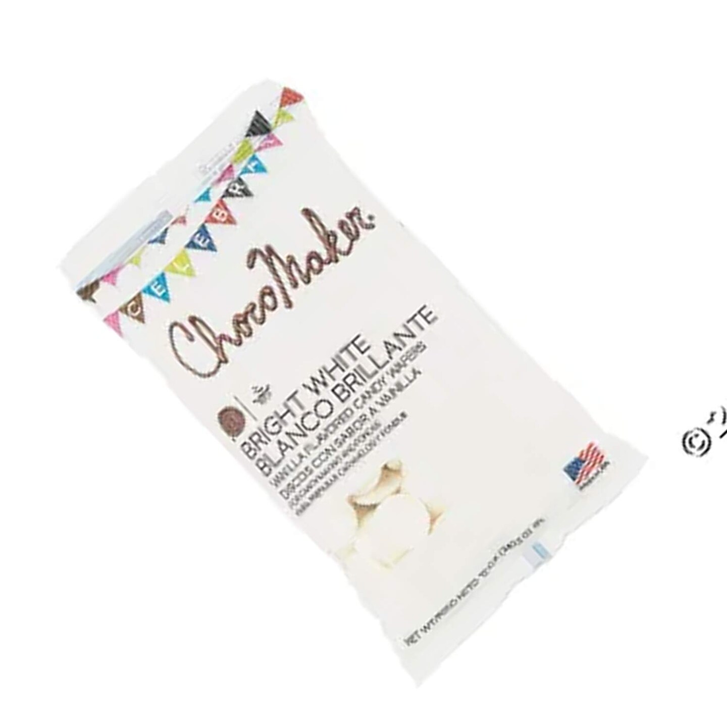 ChocoMaker Bright White Vanilla Flavored Candy Wafers 12 Ounce Bag