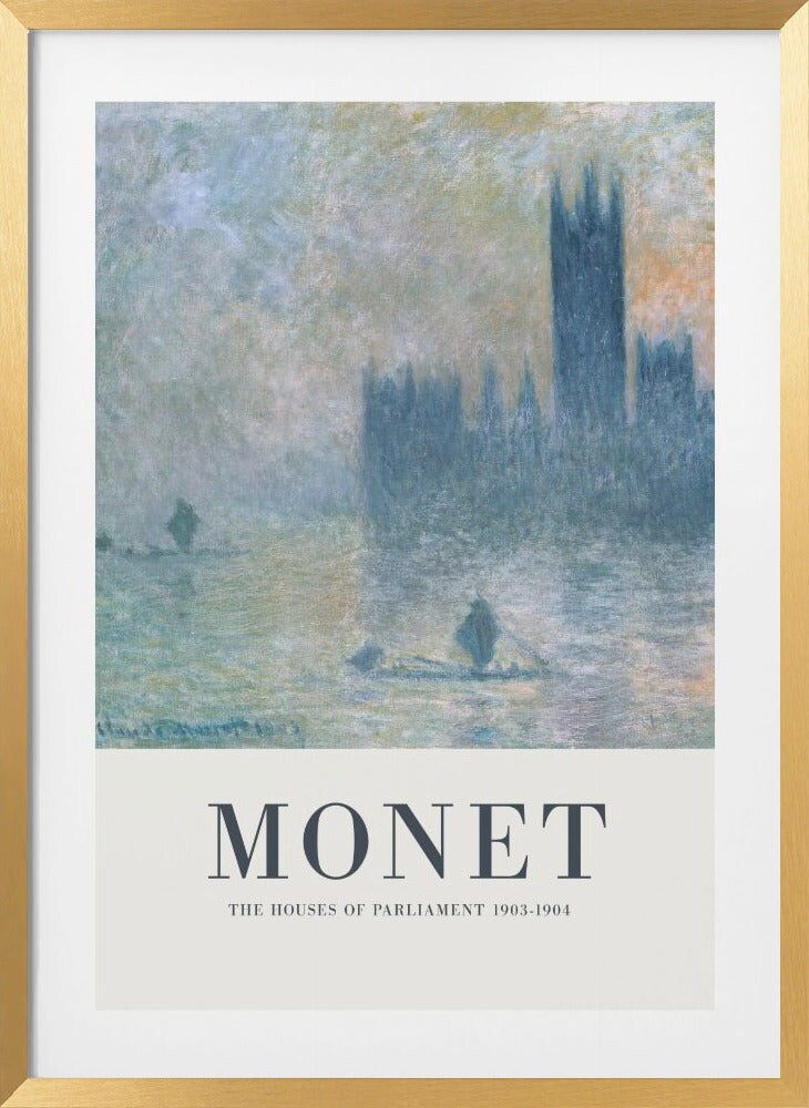 The Houses of Parliament by Claude Monet Framed Art