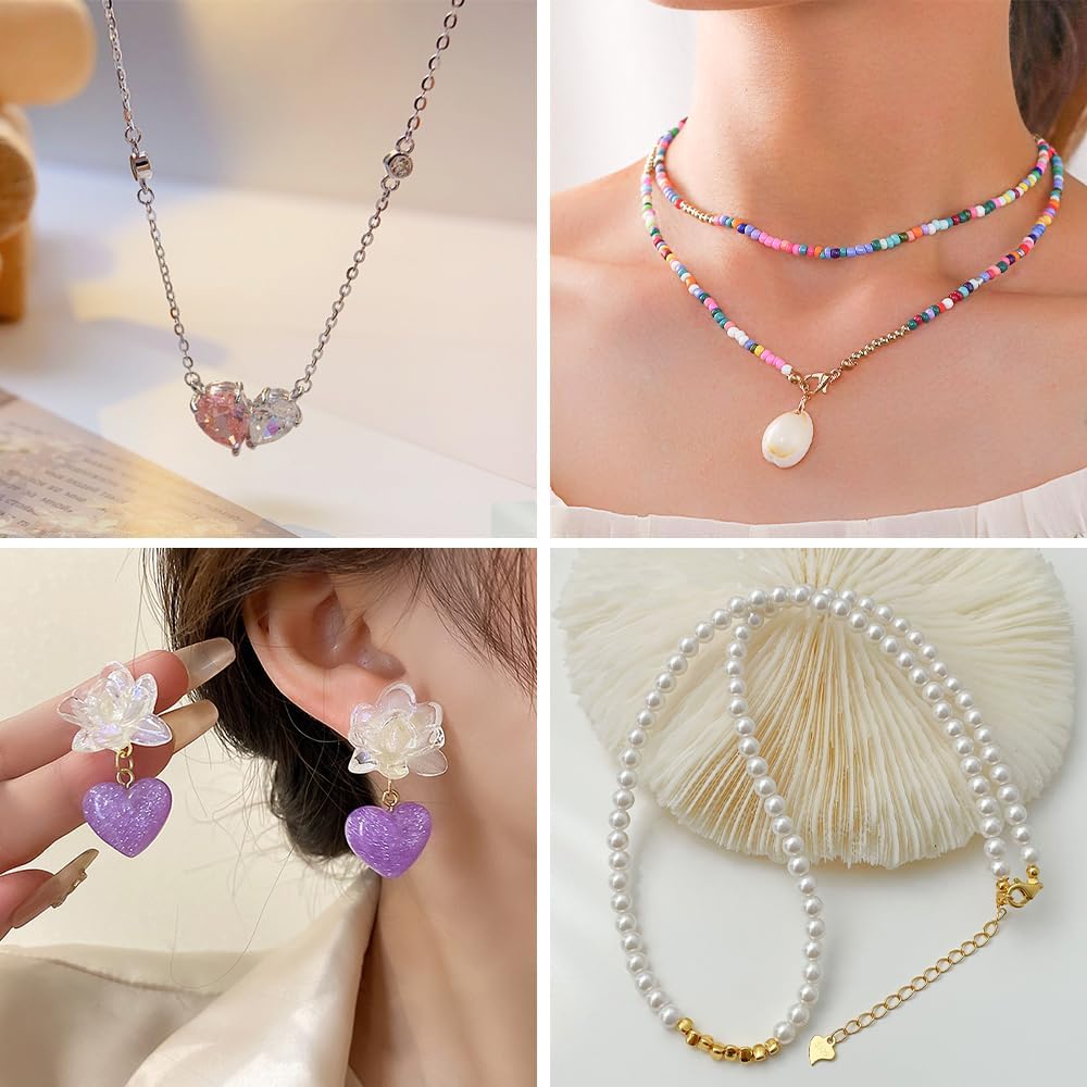 2143-Piece Jump Rings & Lobster Clasps Kit with Pliers for Jewelry Making