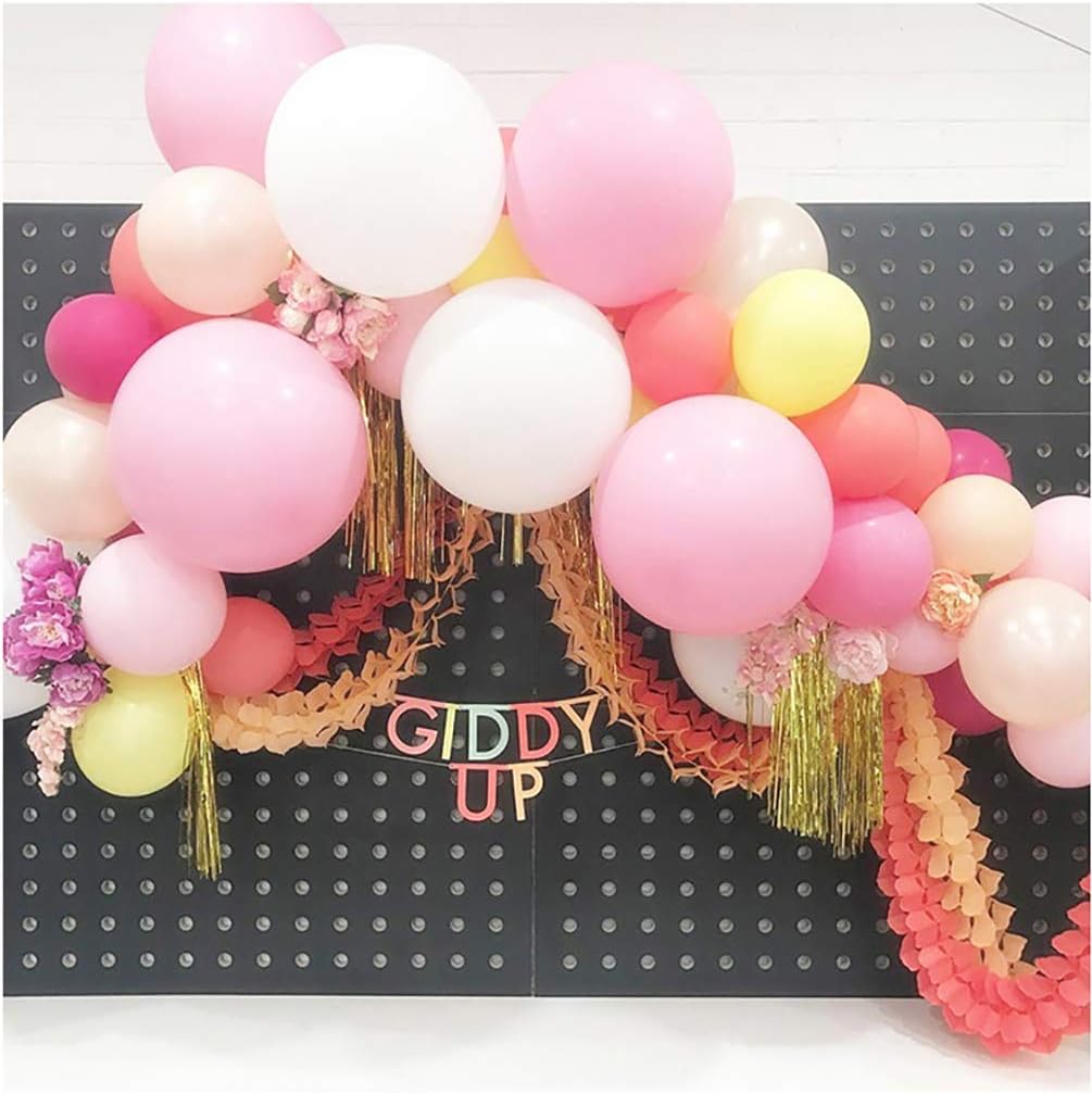 Latex Round Balloons 5 Pack Light Pink Thick Big Balloons for Photo Shoot Wedding Baby Shower Birthday Party Decorations