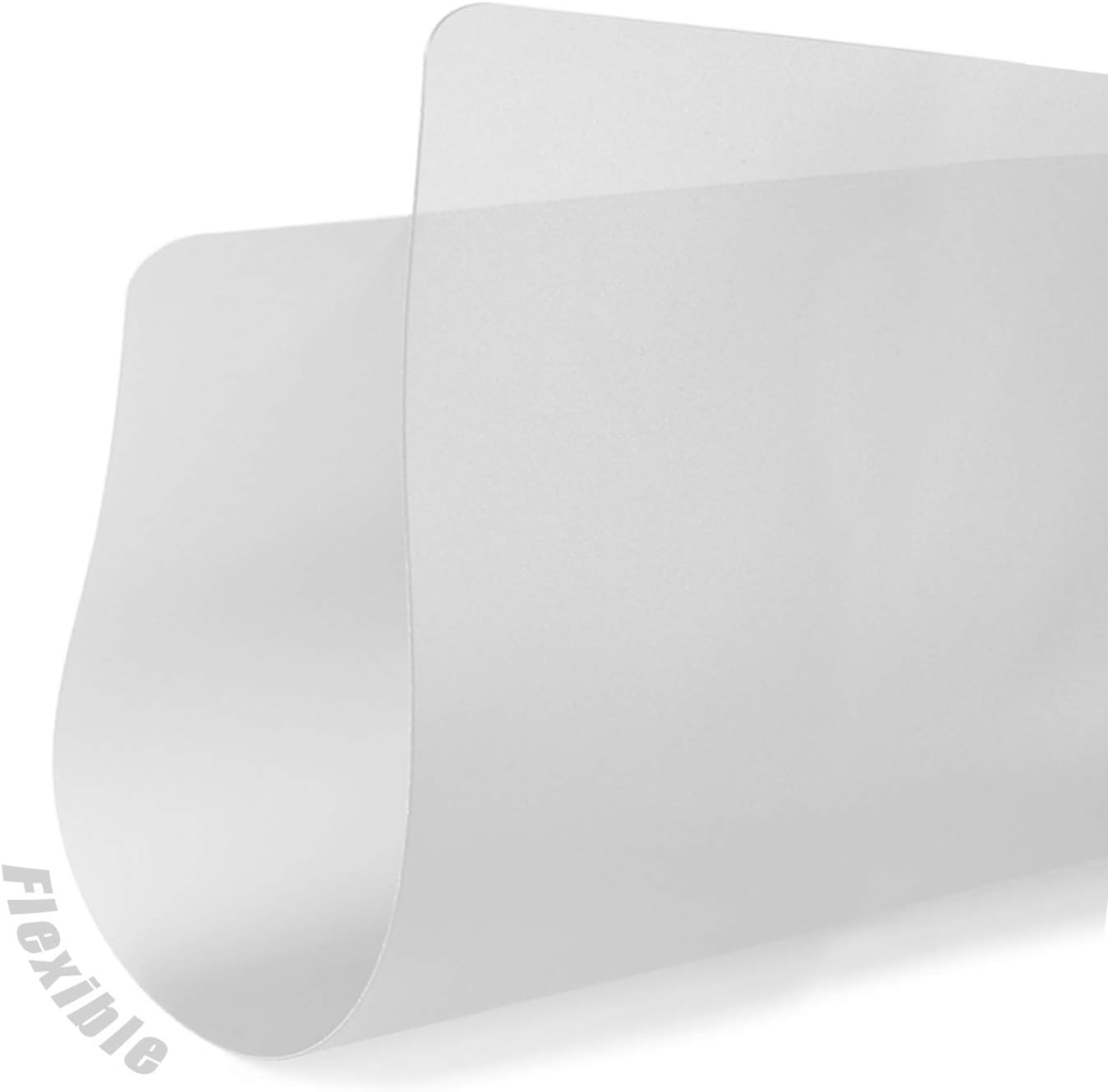 4-Piece Flexible Plastic Cutting Boards 15x12” – Frosted Clear, BPA-Free, Dishwasher Safe