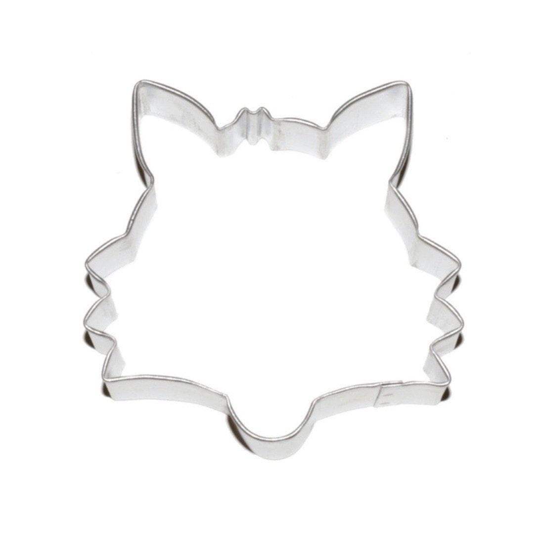 3.5&#x201D; Fox Face Metal Cookie Cutter