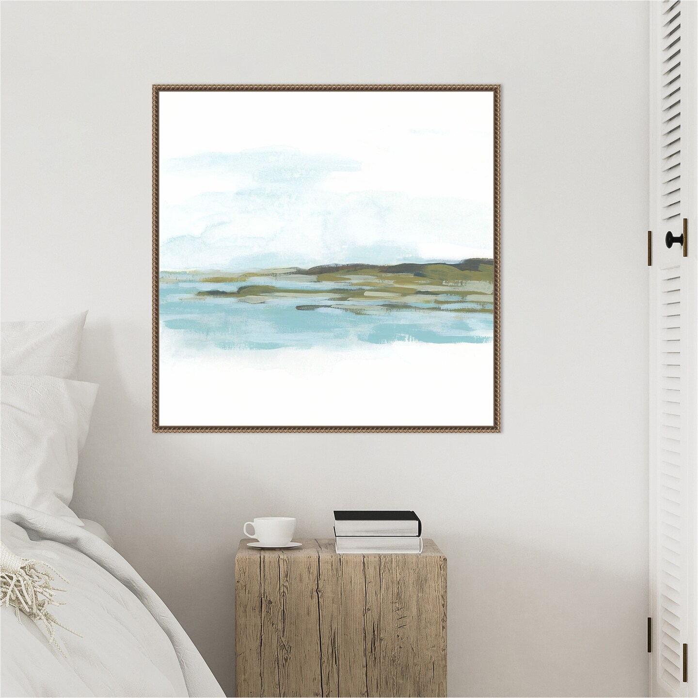 Shoreline Cameo II by June Erica Vess Framed Canvas Wall Art
