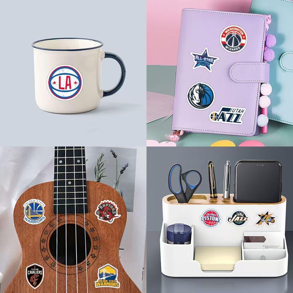 Football Rugby Stickers for Basketball Team Fans(98pcs) Vinyl Waterproof Stickers for Water Bottles Teens Boys Luggage Laptop Snowboard