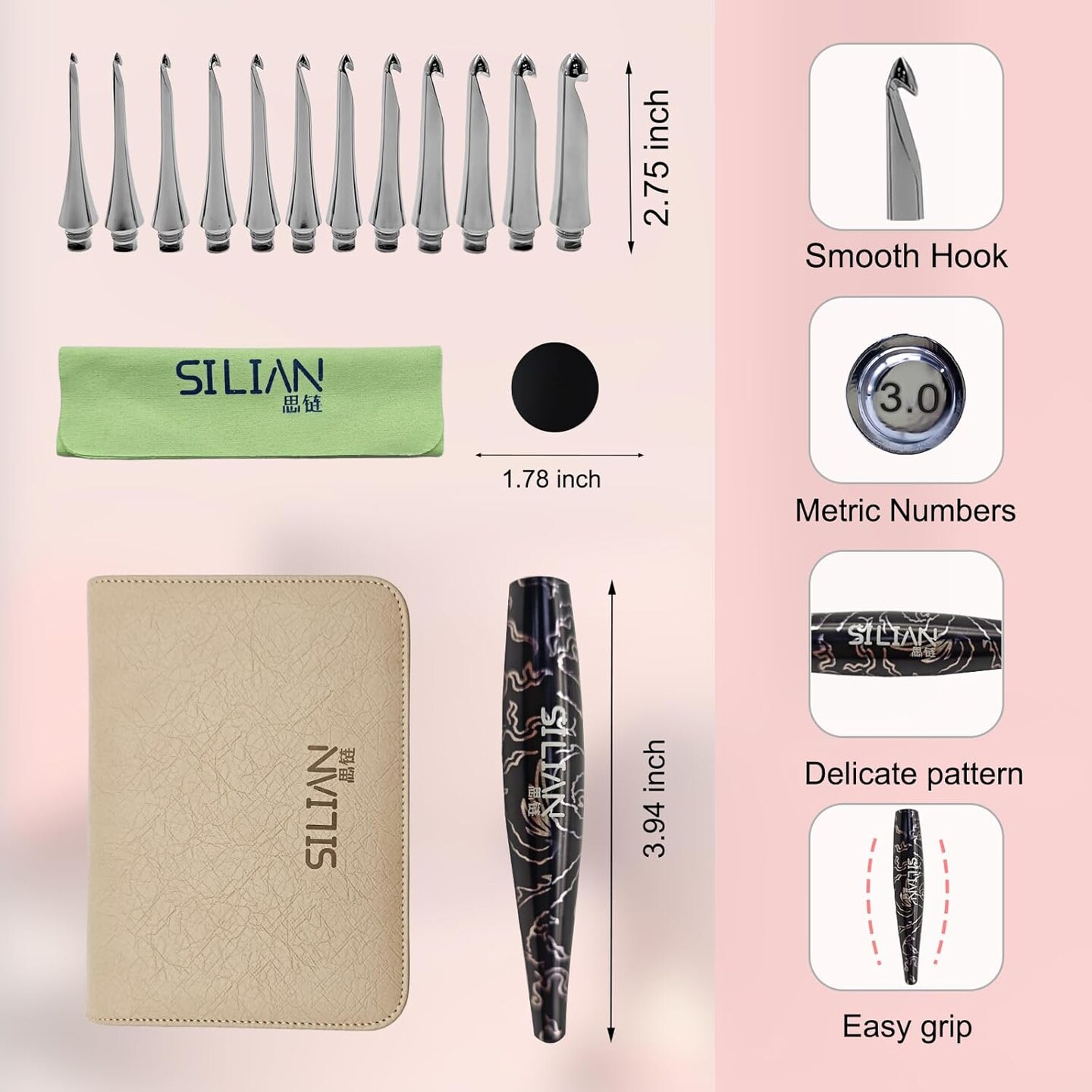 nterchangeable Crochet Hook Set