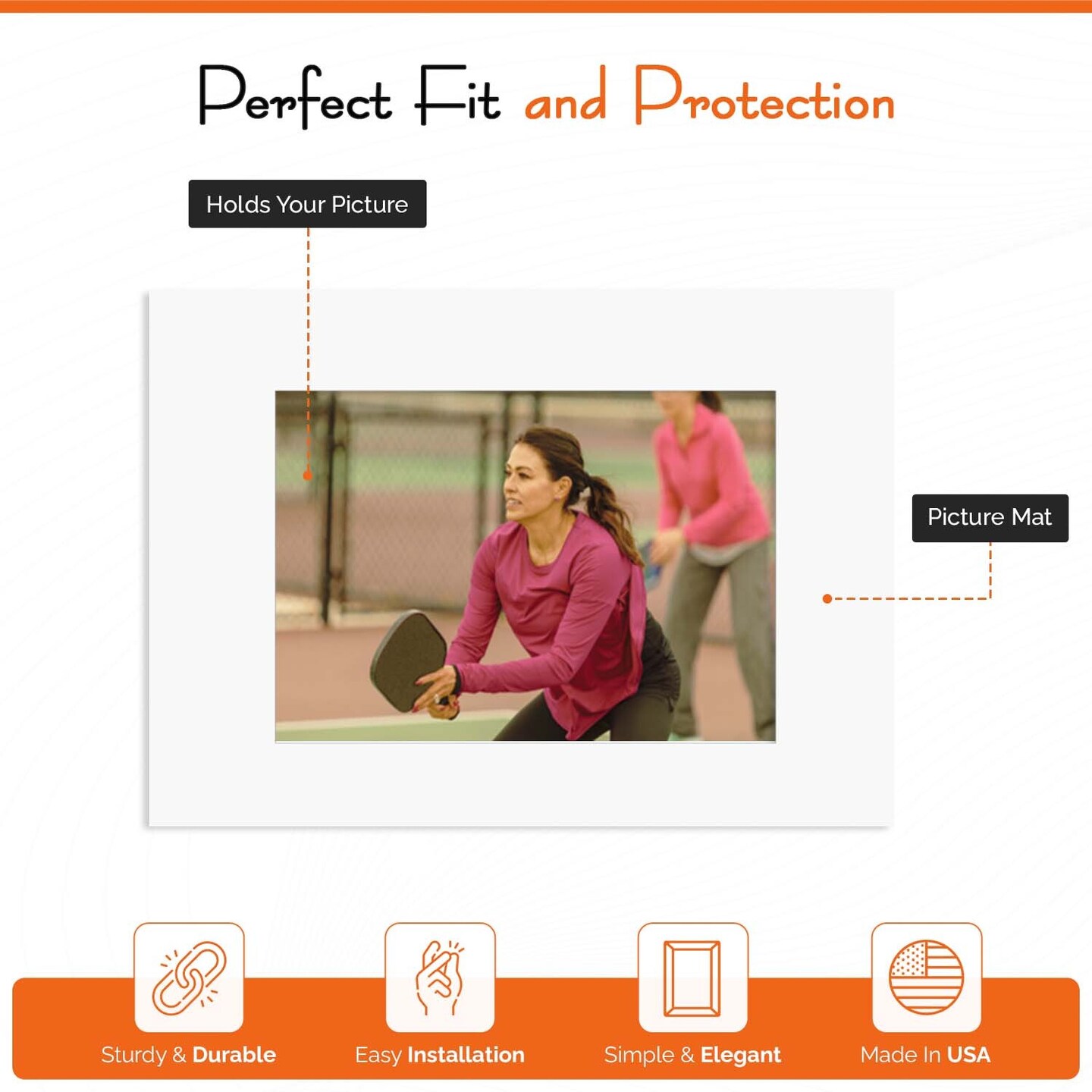 iFrame Pre-Cut White Picture Mats With Light Cream Bevel Cut For Photo And Frames | Mats Only | Acid Free Material | Made In USA (Pack of 50)