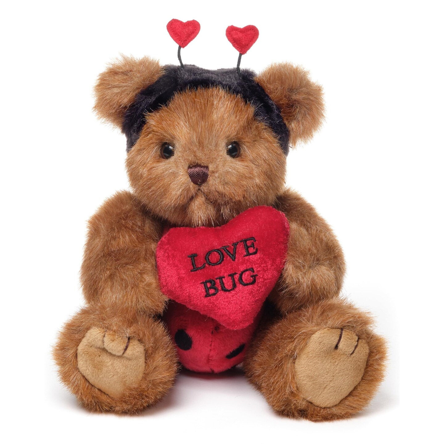 Bearington Love Bug The Valentine Bear, 10 Inch Teddy Bear Stuffed Animal