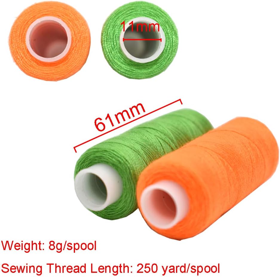 Sewing Thread 30 Colors Sewing Industrial Machine and Hand Stitching 250 Yards Each Sewing Thread Polyester