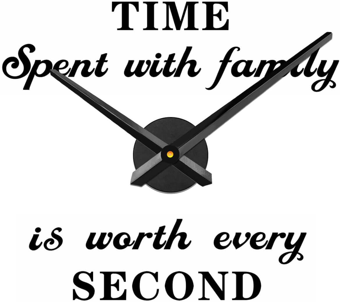 3D Clock Hands, DIY Wall Clock Hands Needles with Clock Quartz Mechanism for 3D Home Art Decor