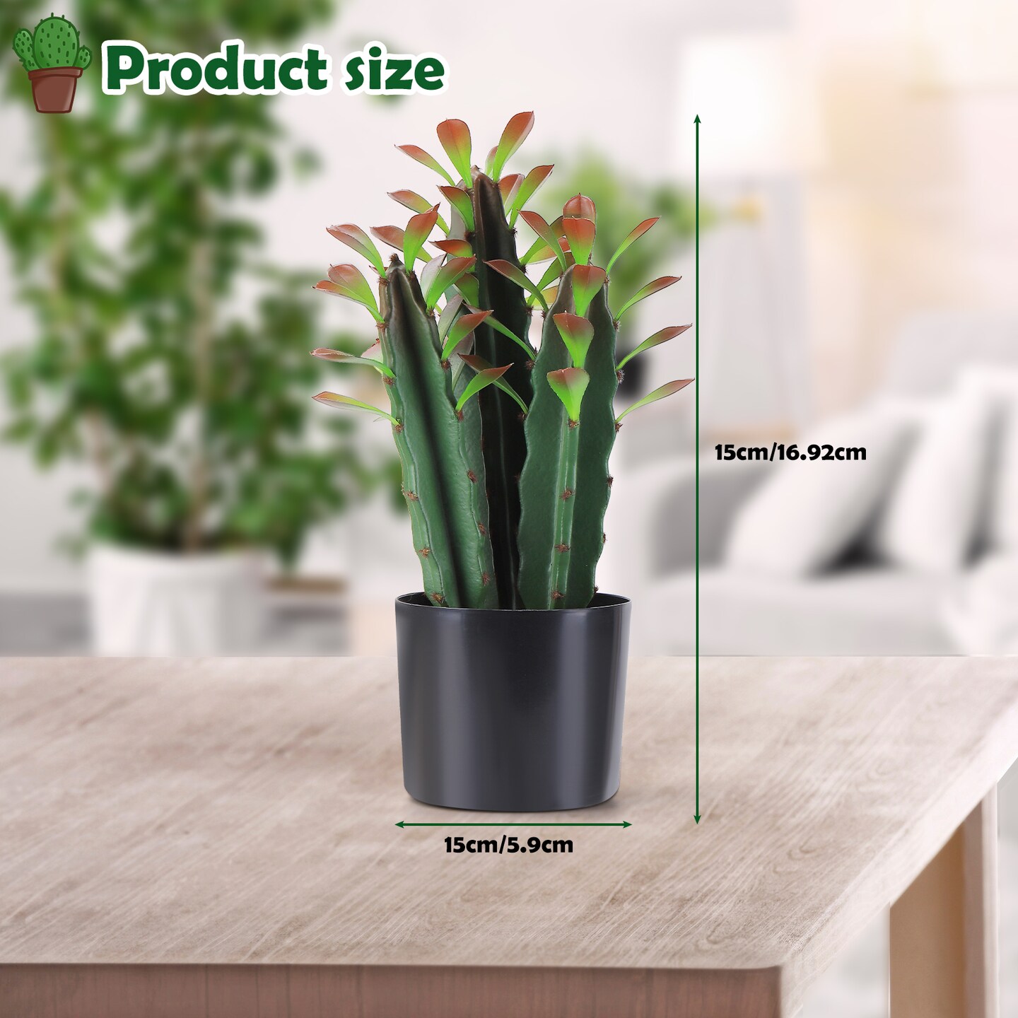 Artificial Plants for Indoor & Outdoor Home Decor, Bathroom, Kitchen, Shelf, Office